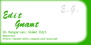 edit gnamt business card